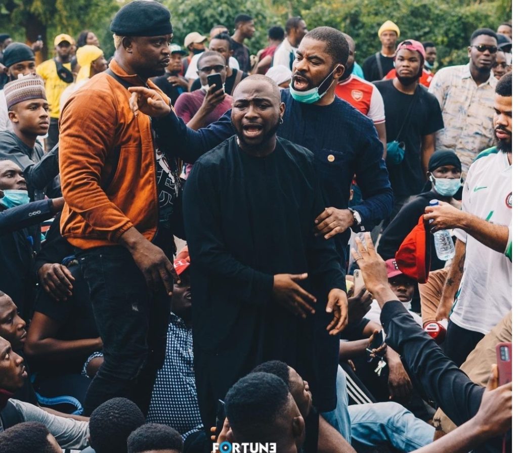 What motivated me to join #EndSARS protest – Nigerian Singer, Davido reveals