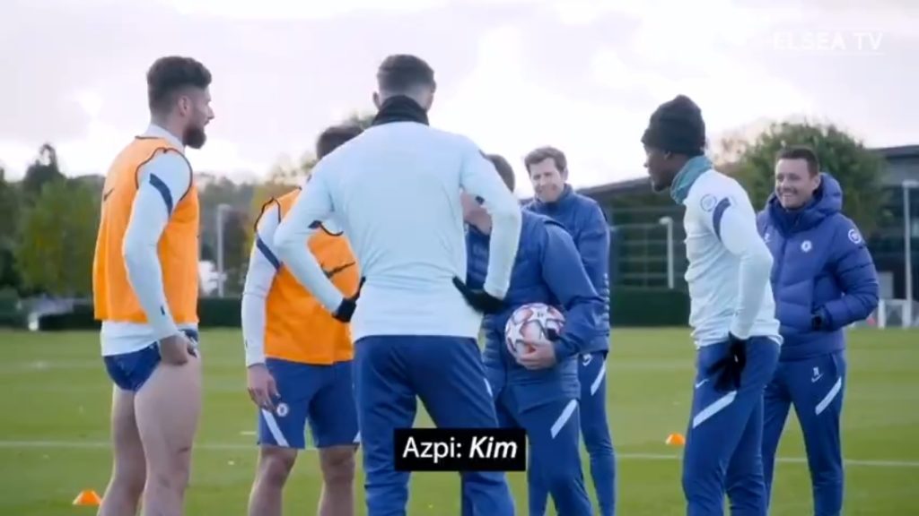 Watch Chelsea players take “Keeping up with the Kardashians” quiz in training 😂! Video👇