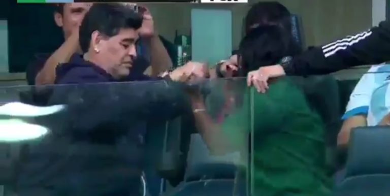 Watch beautiful moment as late Diego Maradona danced with a female Nigerian fan at the 2018 FIFA World Cup😊! Video👇