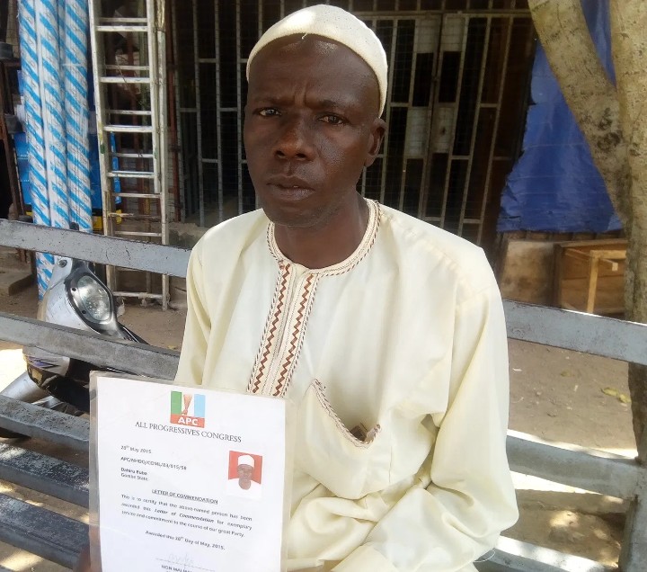 I am in pains, Please help me! – Man who trekked 550km for Muhammadu Buhari in 2015 cries out!