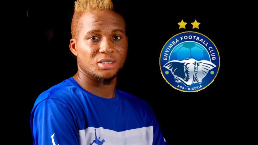Nigerian Champions, Enyimba unveils new striker, Tosin Omoyele ahead of new football season! Video 👇