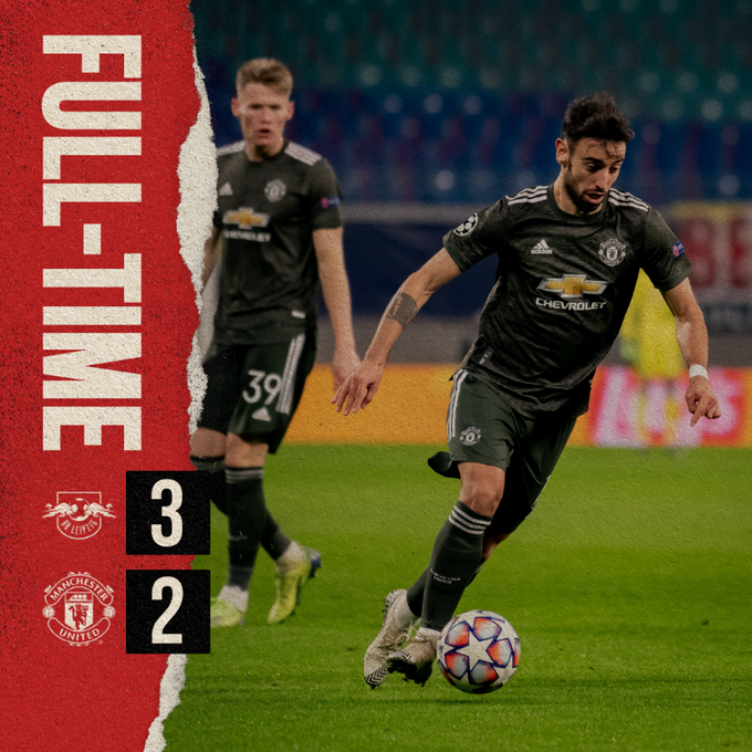 Manchester United knocked out of Champions League by RB Leipzig