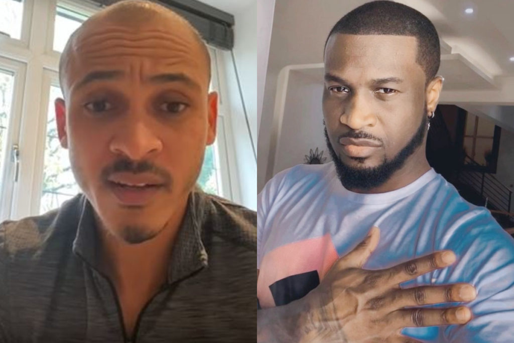 Former Super Eagles forward Osaze Odemwingie makes peace with Peter Okoye of P-Square, see pictures