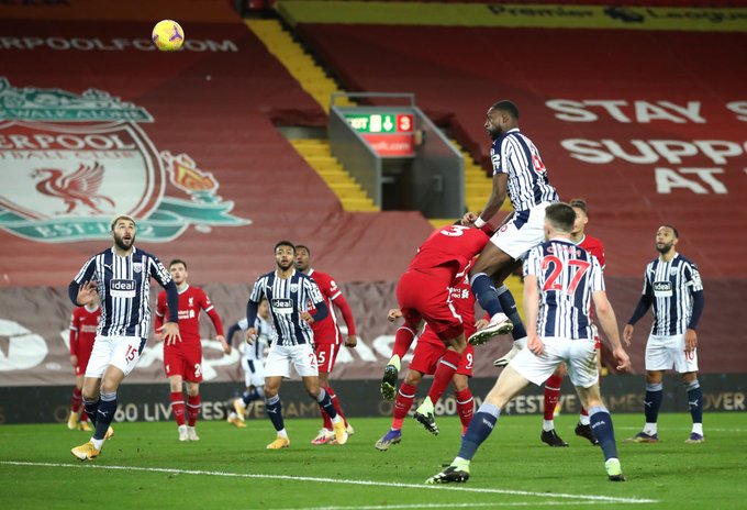 Super Eagles defender Semi Ajayi rescues point for West Brom at Liverpool