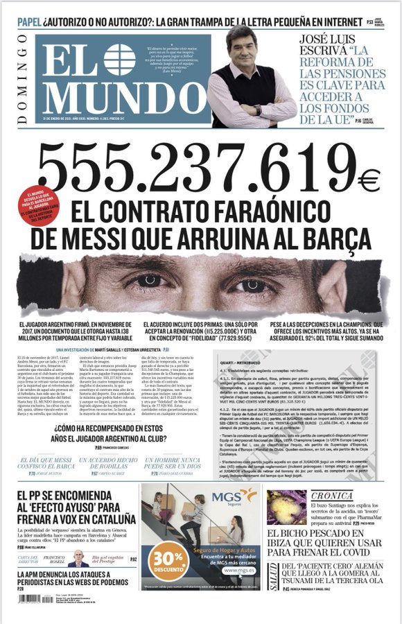 Reactions as Messi’s staggering contract with Barcelona leaked