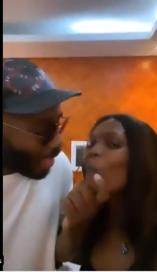 BBNaija star Kaisha denies kissing Kiddwaya, see full video
