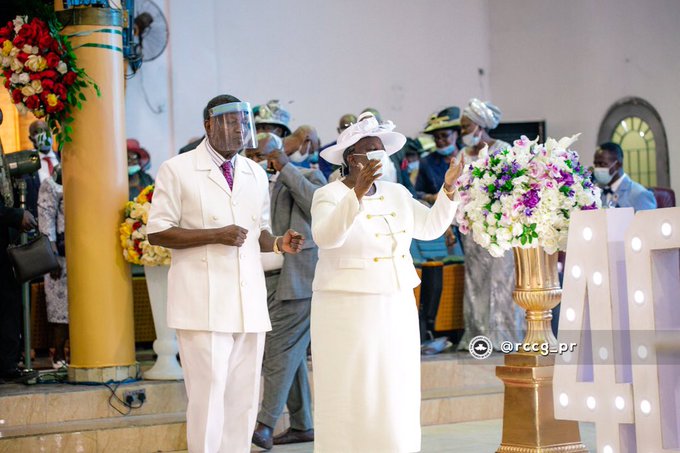 See pictures as Pastor Adeboye and wife, Folu celebrate their 40th year in Ministry!