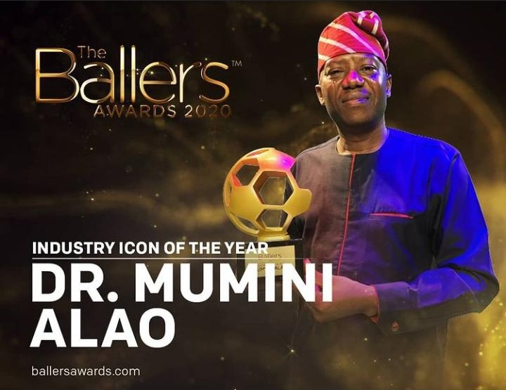 Mumini Alao wins Industry Icon award at 2020 Ballers Awards