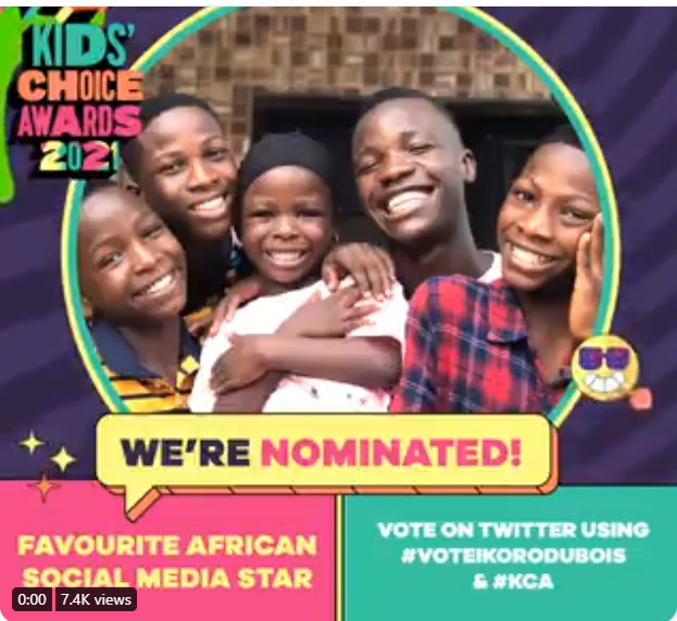 Nigerian kids comedy group Ikorodu Bois nominated for Nickelodeon Kids’ Choice Award