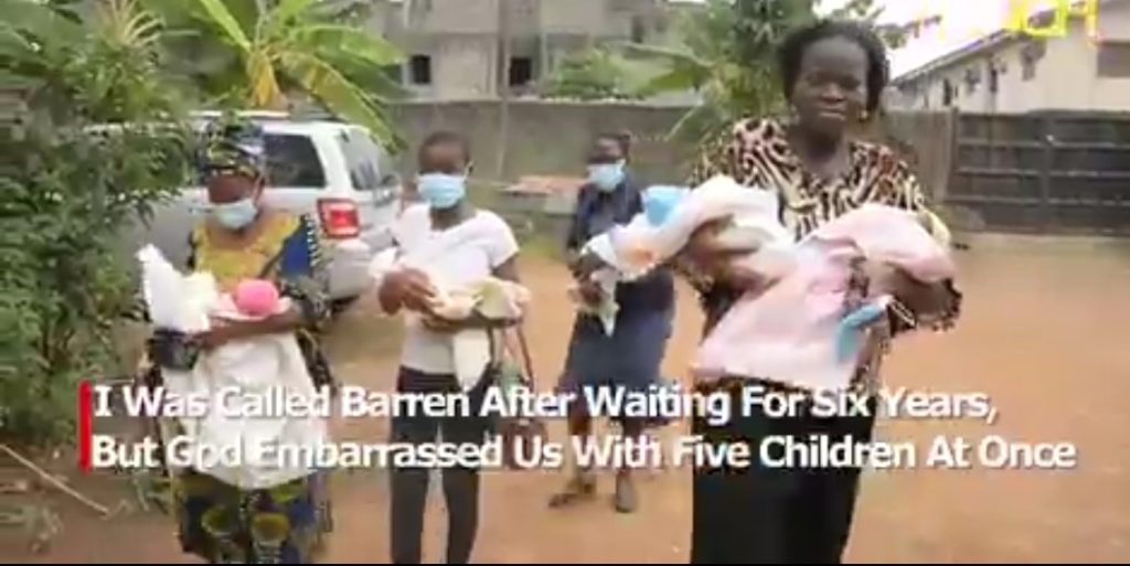 How God “embarrassed” me with 5 babies at once after six years of marriage! -Nigerian woman recountsVideo👇