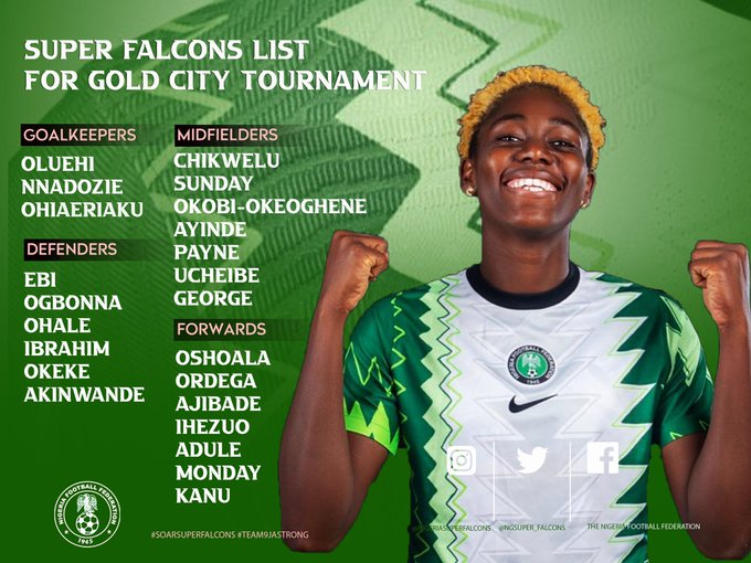 See the 23 Super Falcons selected for Gold City