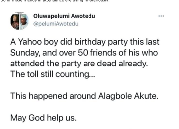 Over 20 dead after eating ‘Fried Meat’ served by Yahoo Boy at a bar In Ogun State!