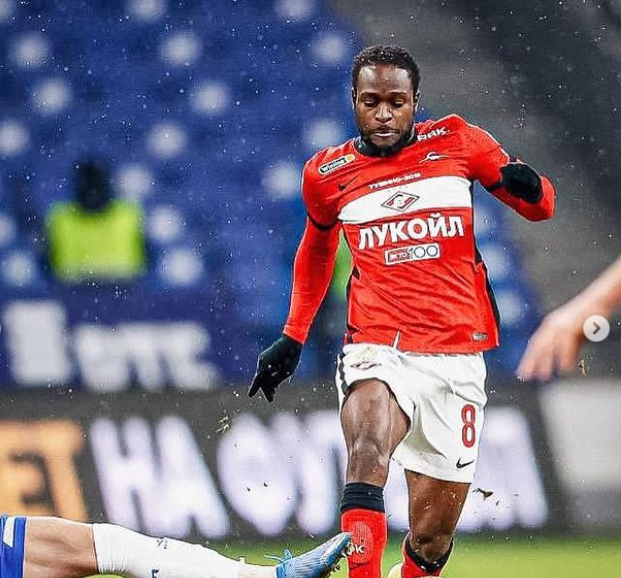 Watch former Super Eagles star Victor Moses score for Spartak Moscow (video)