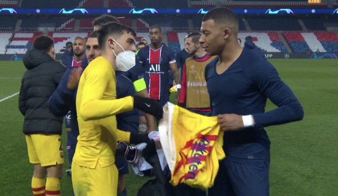 After swapping shirts, see what Pedri said about Mbappe (video)