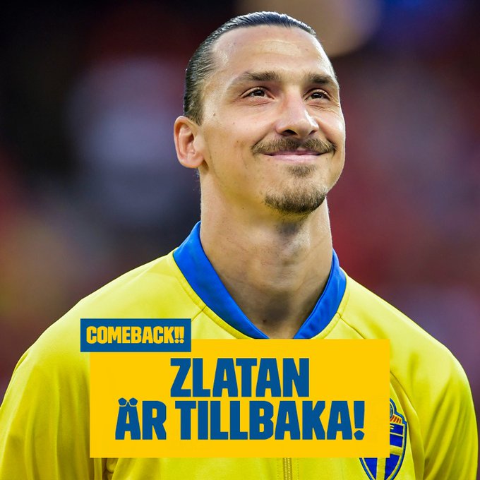 ‘Return of god’ – Zlatan Ibrahimović returns to Sweden squad ahead of Euro 2020
