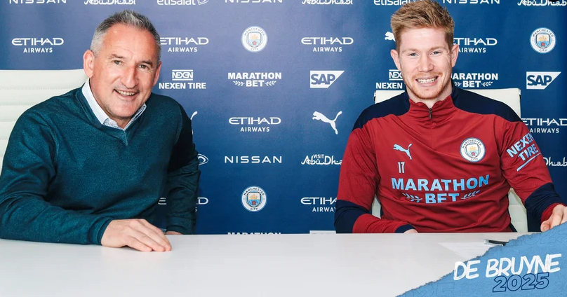 Kevin De Bruyne delighted to extend at Manchester City until 2025