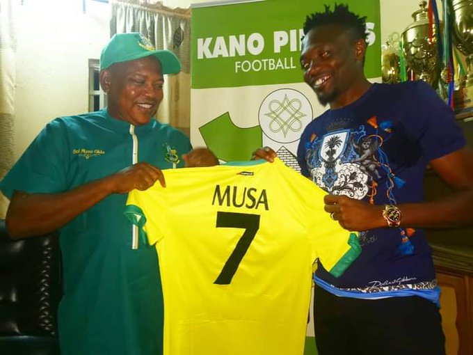 NPFL side Kano Pillars unveil Super Eagles captain Ahmed Musa (photos)