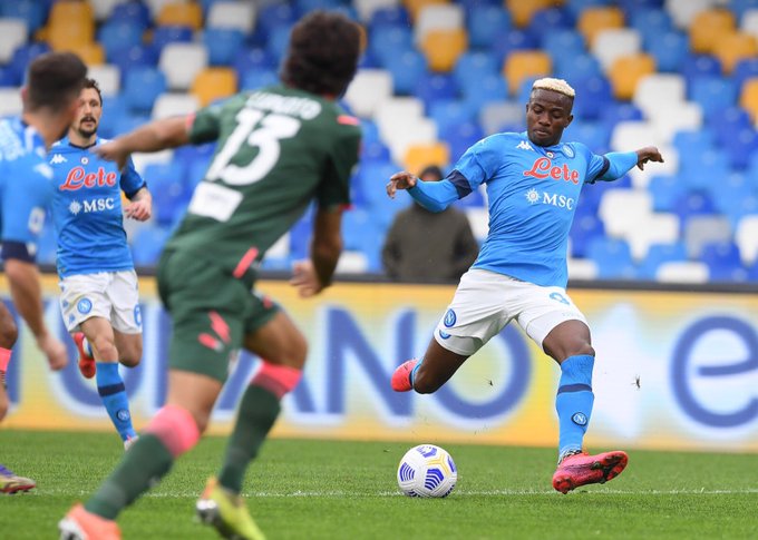 Osimhen, Simy score as Napoli beat Crotone 4-3 in Serie A