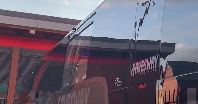 Liverpool fans damage Real Madrid bus, see photos and videos