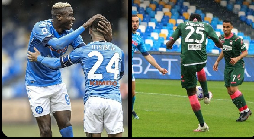 Osimhen, Simy Nwankwo on target in Napoli’s seven goals thriller vs Crotone! Video👇