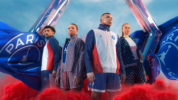 PSG unveils new home kit for 2021-2022 season in partnership with Jordan brand! Pictures👇