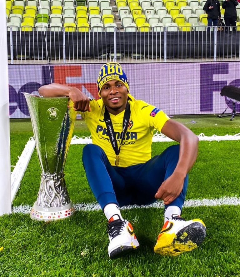 Samuel Chukwueze becomes the sixth Nigerian to win the Europa League as Villarreal beat Man Utd on penalties. 