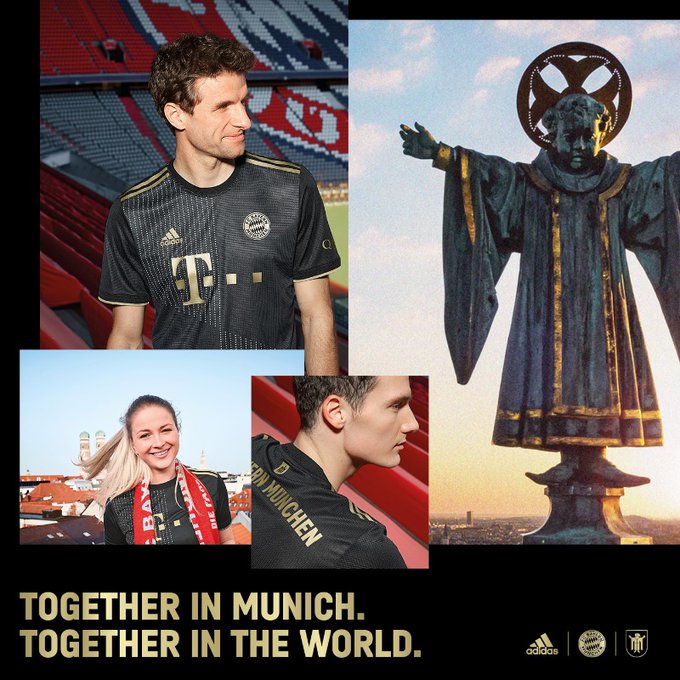 Bayern Munich drop away kit for 2021/22 season (photos)