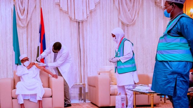 President Buhari receives 2nd dose of COVID 19 Vaccine (photos)