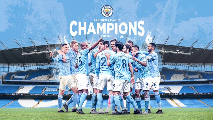 Manchester City crowned 2021 Premier League champions after Manchester United lose to Leicester City