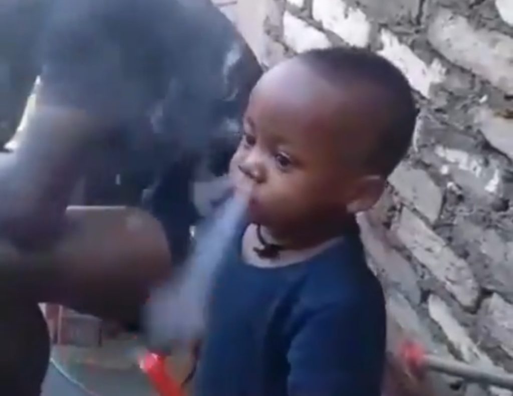 Video of young boy smoking with Shisha trends on social media!