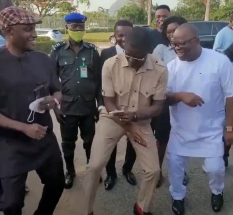 Edo State Deputy Governor dances “leg work” after Supreme Court strikes out forgery case! Video👇