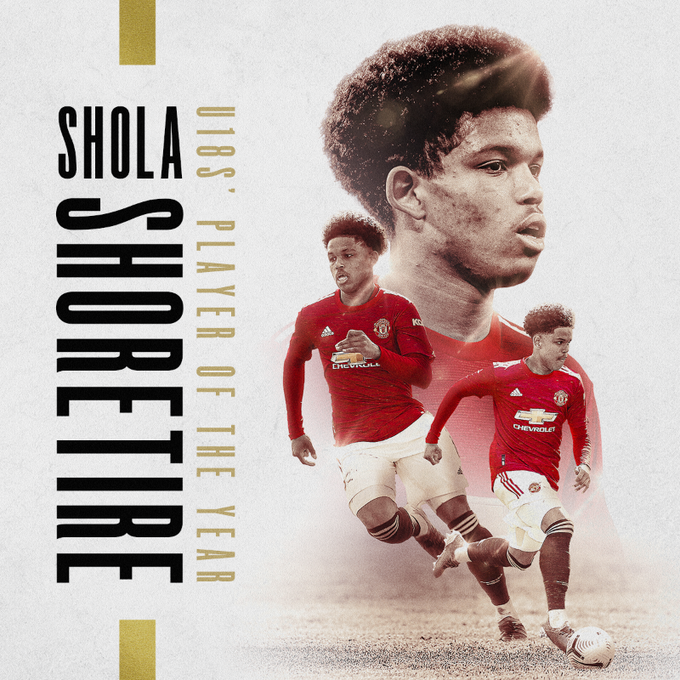 Nigerian-born Shola Shoretire scoops Manchester United Young Player of the Year award