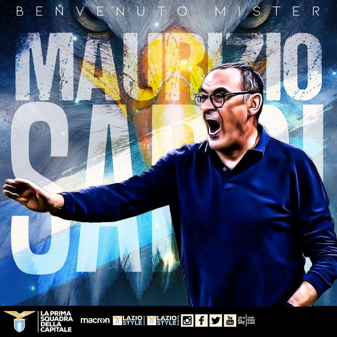 Lazio confirms Maurizio Sarri as new head coach!