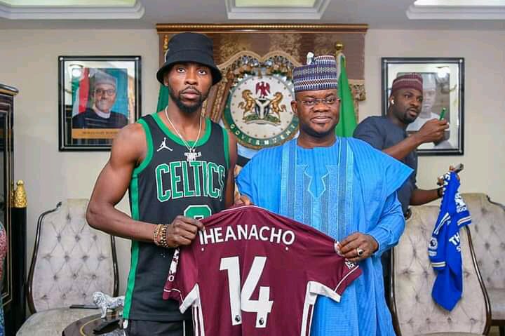 His brand of leadership is rare! – Kelechi Iheanacho says after meeting with Governor Yahaya Bello