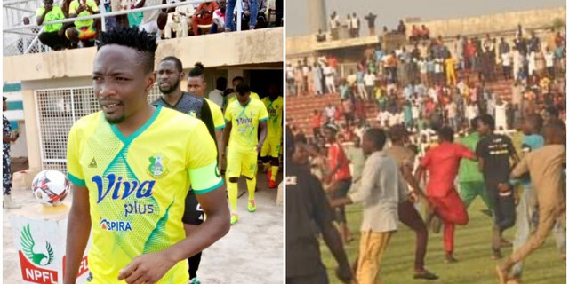 Super Eagles captain Ahmed Musa disappointed with crowd trouble in the NPFL