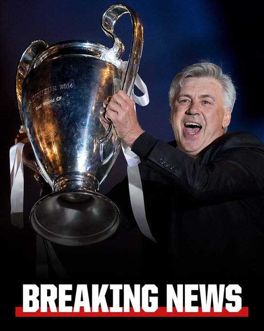 Carlo Ancelotti returns to Real Madrid as Head Coach