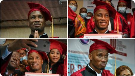 Chelsea legend Didier Drogba receives an honorary degree in Ivory Coast (photos)