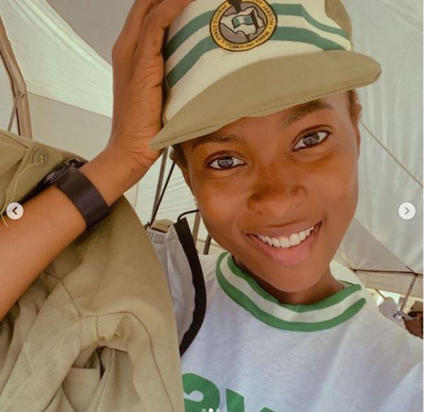 Actress Jemima Osunde shares photos from NYSC camp in Lagos