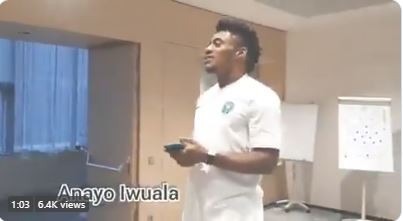 Watch the induction ceremony of Super Eagles newcomers Terem Moffi, John Noble and Abraham Marcus (video)