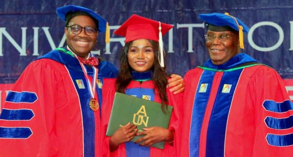 Photos: Chibok girl graduates from American University of Nigeria 7 years after Boko Haram trauma