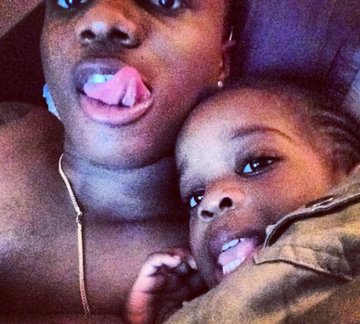 Wizkid’s ex-girlfriend, Shola Ogudu shares old photo of him and their son, Tife as he celebrates his 31st birthday!
