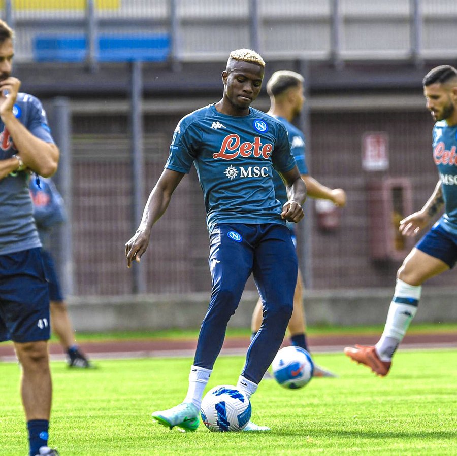 Victor Osimhen resumes pre-season with Napoli ahead of new football season! Pictures 👇
