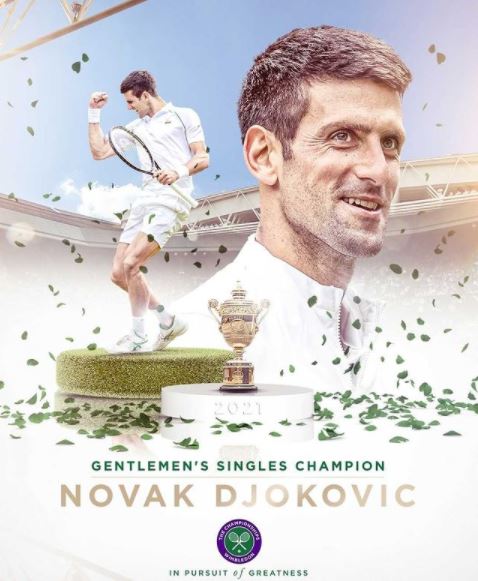 Novak Djokovic wins 20th Grand Slam at Wimbledon