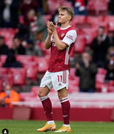 Martin Odegaard sends farewell message to Arsenal