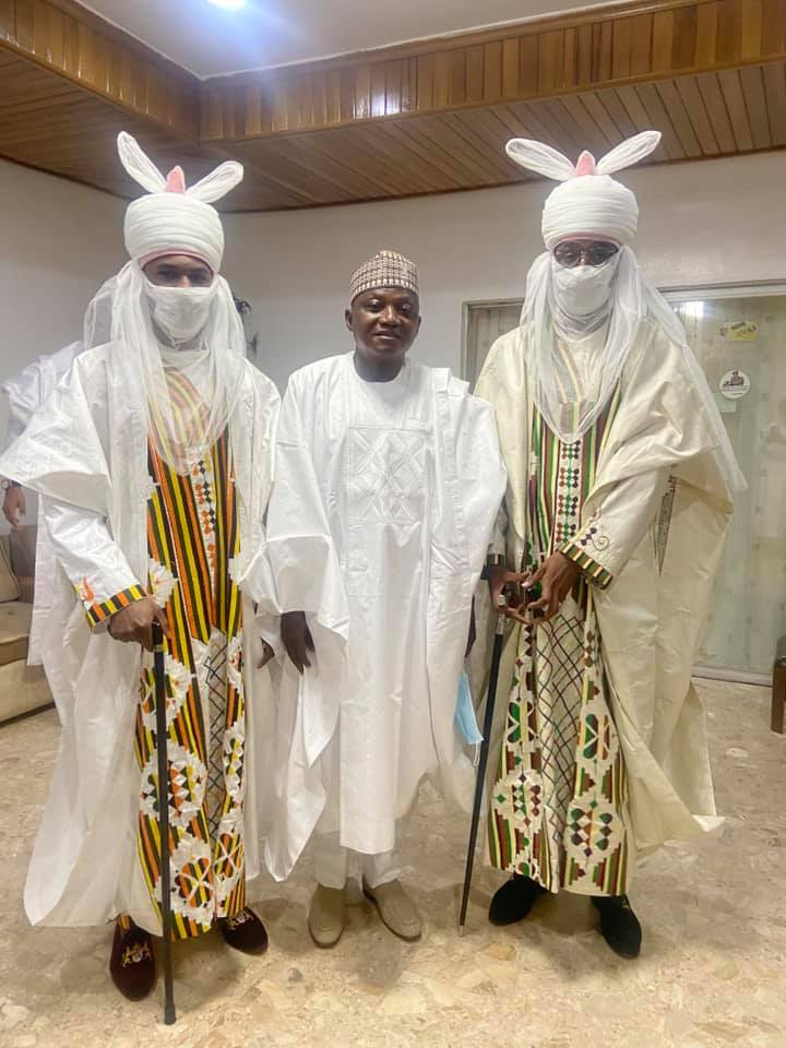 Son of President Buhari receives traditional title the ‘Talban Daura’ (photo)