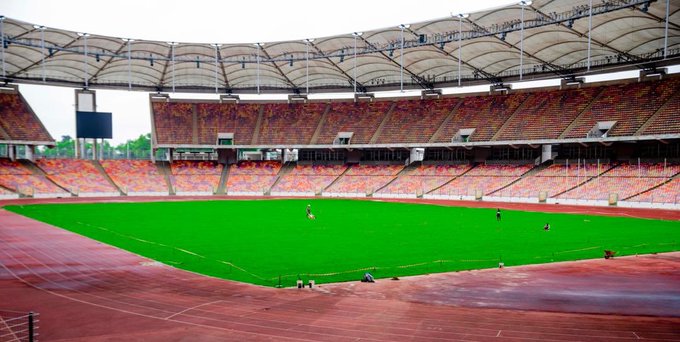 Abuja National Stadium wears new look, Now ready for use! (Pictures)