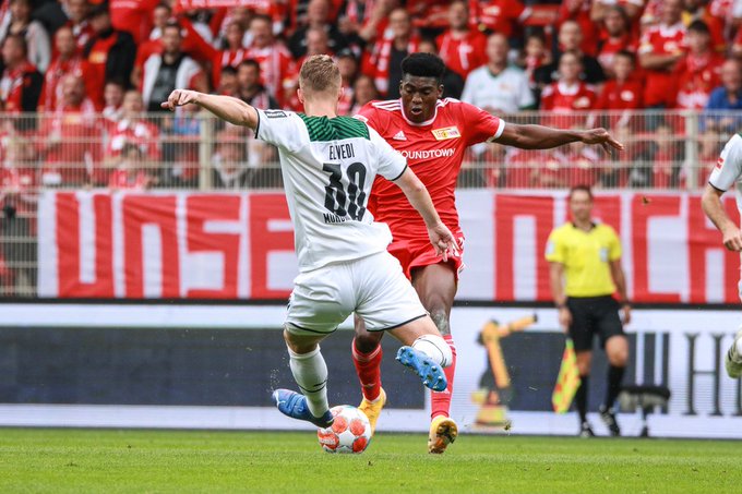 Taiwo Awoniyi scores fifth goal of the season for Union Berlin!