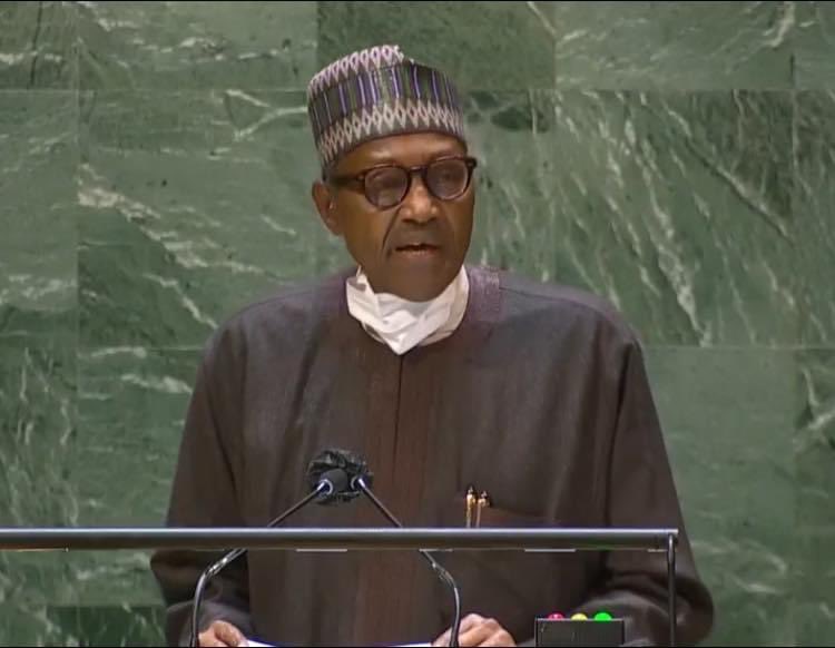 President Buhari preaches against military takeover in Africa at United Nations General Assembly