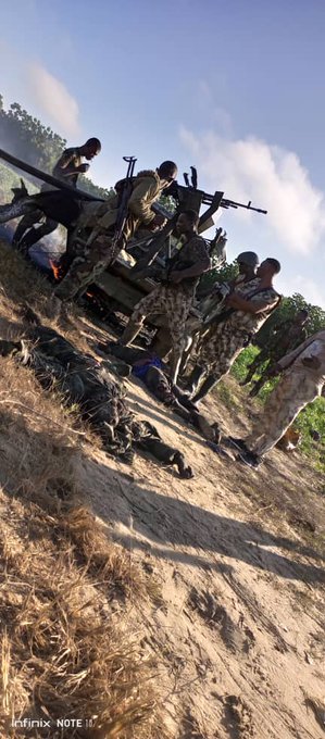 See pictures as Nigerian troops neutralize 40 ISWAP fighters in Yobe State! (Viewers discretion advised) 3