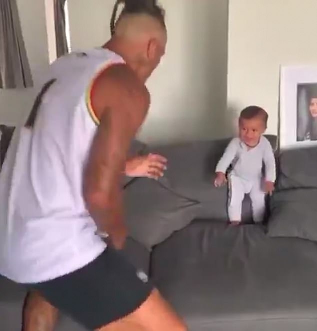 Heartbreaking video of All Blacks star Sean Wainui teaching his eight-month-old son the haka